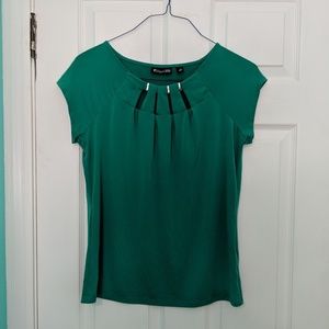 Green blouse